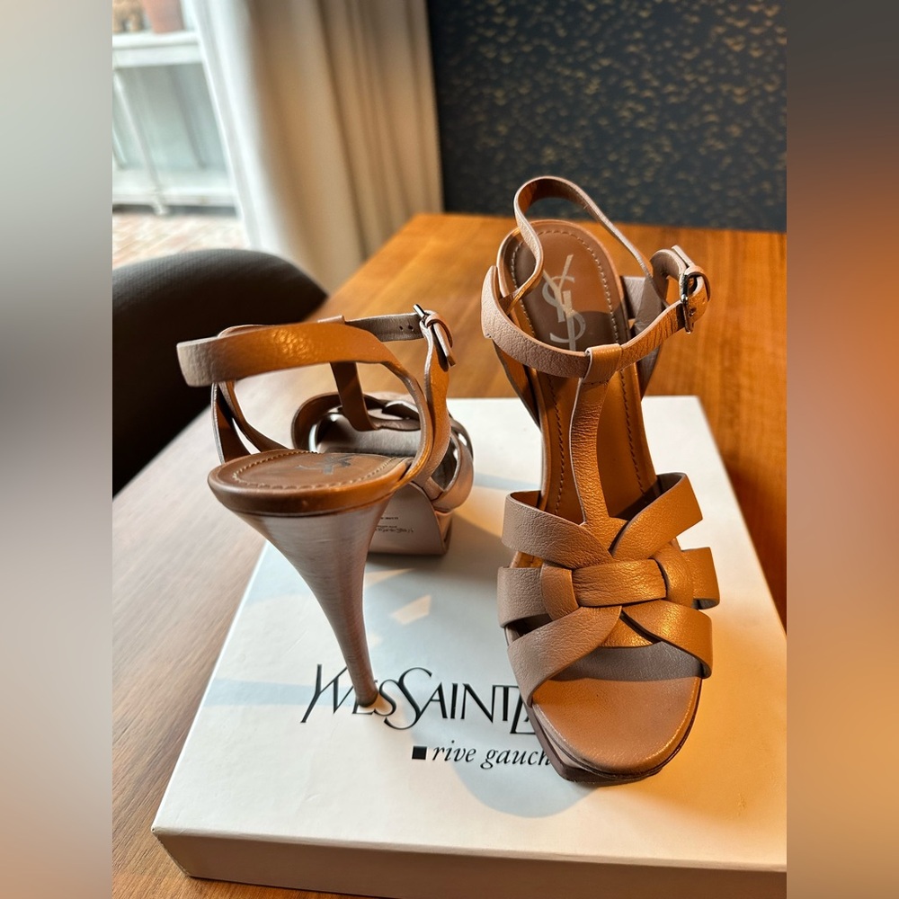Yves Saint Laurent Tribute 105 Sandal Bufalino Vanilla - Picture 2 of 9